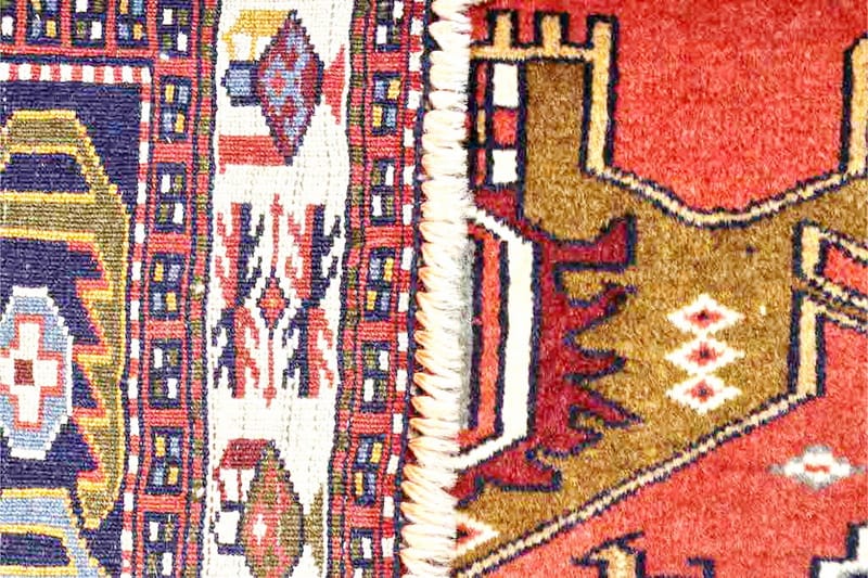 Handknuten Exklusiv Persisk Nålmatta 122x167 cm Kelim - Koppar/Beige - Orientaliska mattor - Persisk matta
