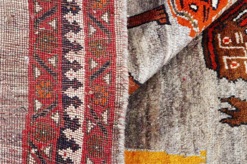Handknuten Persisk Matta 155x230 cm - Grå/Röd - Orientaliska mattor - Persisk matta