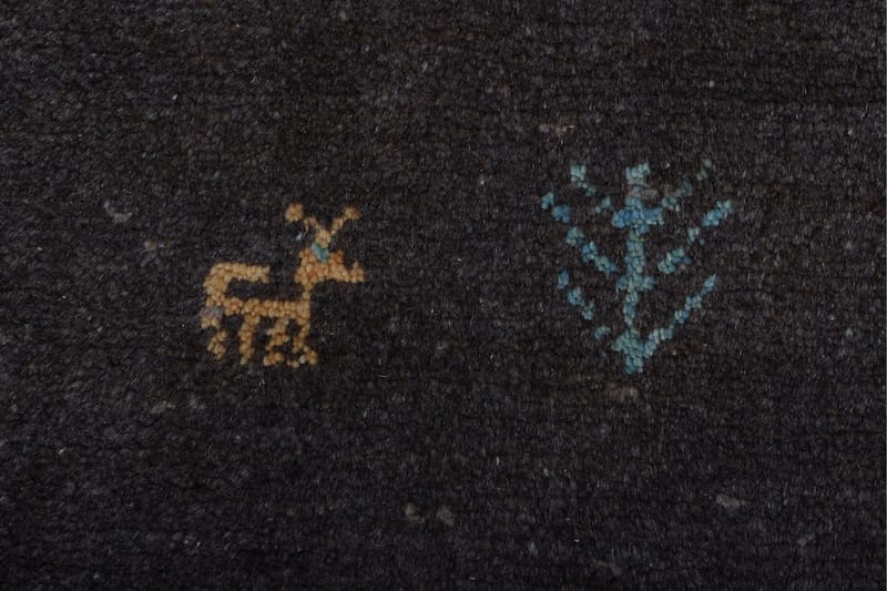 Handknuten Persisk Matta 149x193 cm Gabbeh Shiraz - Grå - Orientaliska mattor - Persisk matta