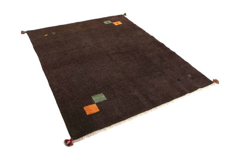 Handknuten Persisk Matta 149x193 cm Gabbeh Shiraz - Grå - Orientaliska mattor - Persisk matta