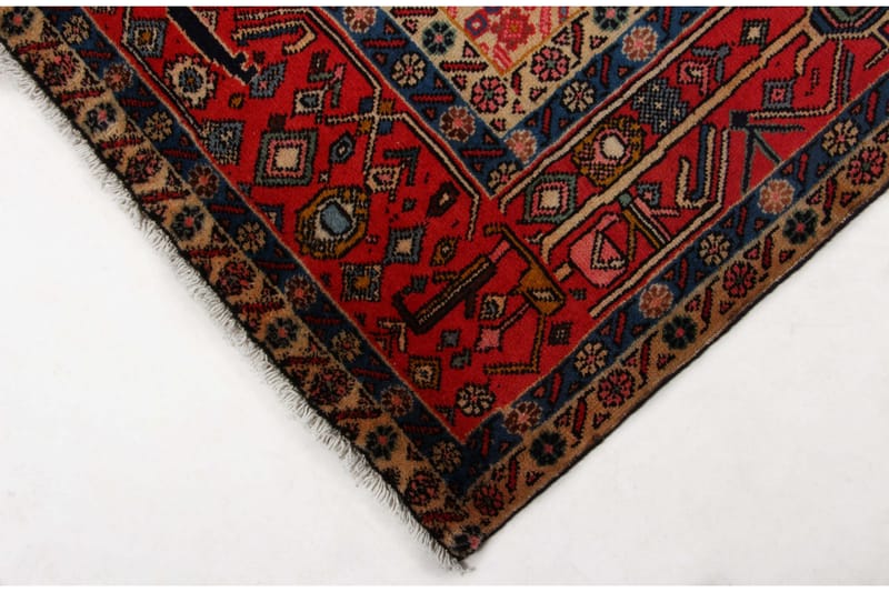 Handknuten Persisk Matta 202x295 cm - Röd/Blå - Orientaliska mattor - Persisk matta