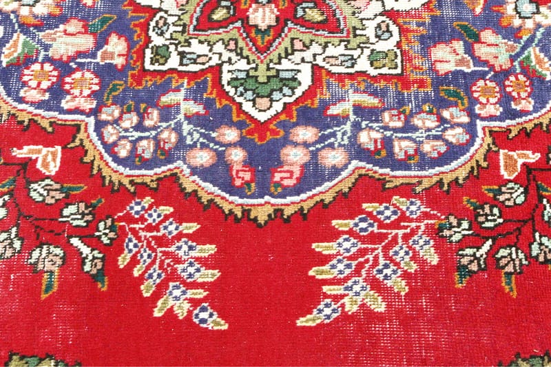 Handknuten Persisk Patchworkmatta 193x294 cm Kelim - Röd/Mörkblå - Orientaliska mattor - Persisk matta