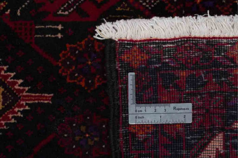 Handknuten Persisk Matta Våg 100x193 cm Kelim - Svart/Röd - Orientaliska mattor - Persisk matta