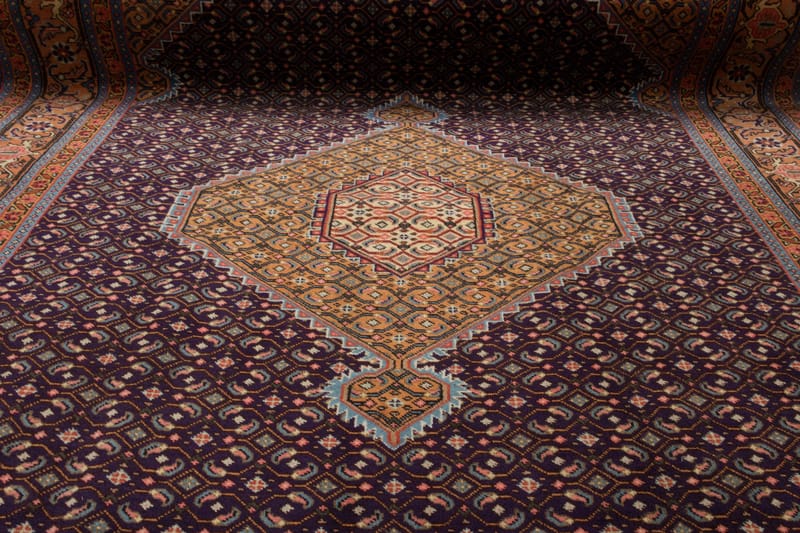 Handknuten Persisk Matta 192x296 cm - Mörkblå/Röd - Orientaliska mattor - Persisk matta