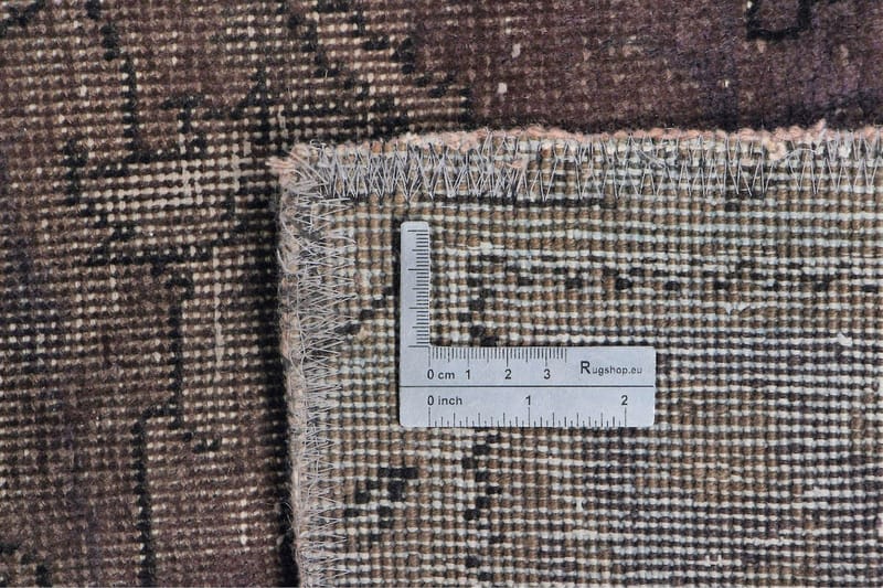 Handknuten Persisk Ullmatta 290x333 cm Vintage - Brun/Grå - Orientaliska mattor - Persisk matta