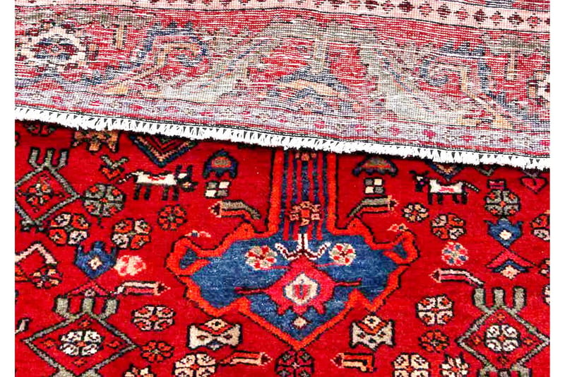 Handknuten Persisk Matta 154x317 cm - Röd/Blå - Orientaliska mattor - Persisk matta