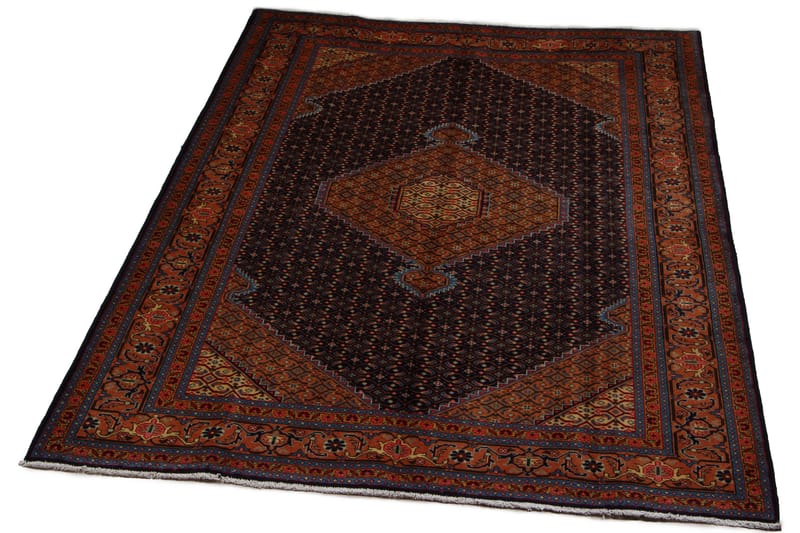 Handknuten Persisk Matta 195x295 cm Kelim - Röd/Mörkblå - Orientaliska mattor - Persisk matta