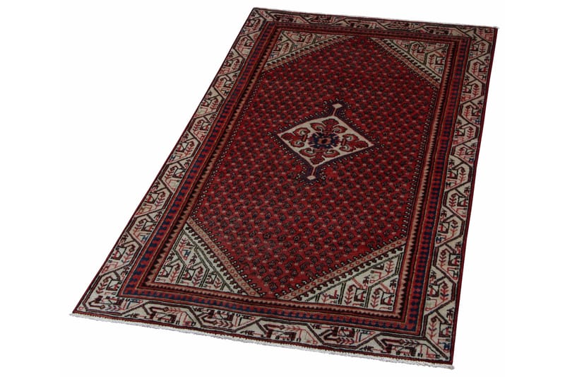 Handknuten Persisk Patinamatta 118x200 cm - Röd/Beige - Orientaliska mattor - Persisk matta