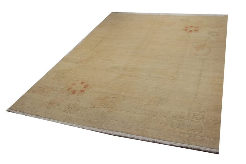 Handknuten Persisk Ullmatta 211x309 cm Gabbeh Shiraz - Beige - Orientaliska mattor - Persisk matta