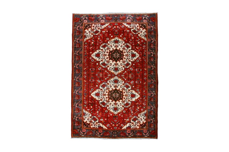 Handknuten Persisk Matta 205x305 cm - Röd/Beige - Textil & mattor - Mattor - Orientaliska mattor