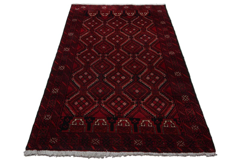 Handknuten Persisk Matta 104x197 cm Kelim - Röd/Svart - Orientaliska mattor - Persisk matta