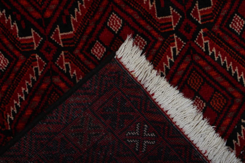 Handknuten Persisk Matta 104x197 cm Kelim - Röd/Svart - Orientaliska mattor - Persisk matta