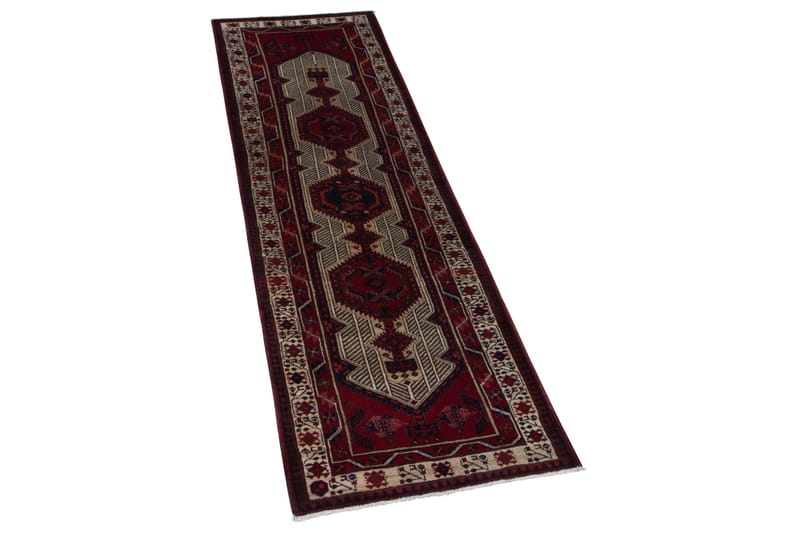 Handknuten Persisk Matta 97x345 cm - Röd/Beige - Orientaliska mattor - Persisk matta