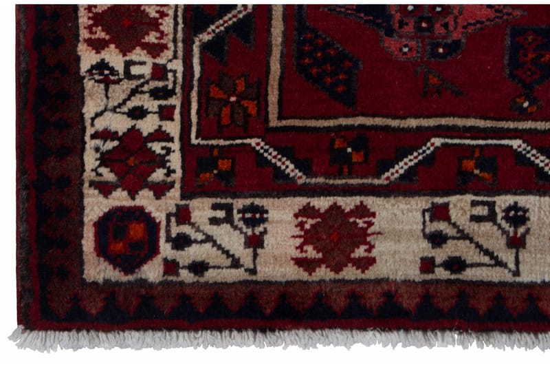 Handknuten Persisk Matta 97x345 cm - Röd/Beige - Orientaliska mattor - Persisk matta