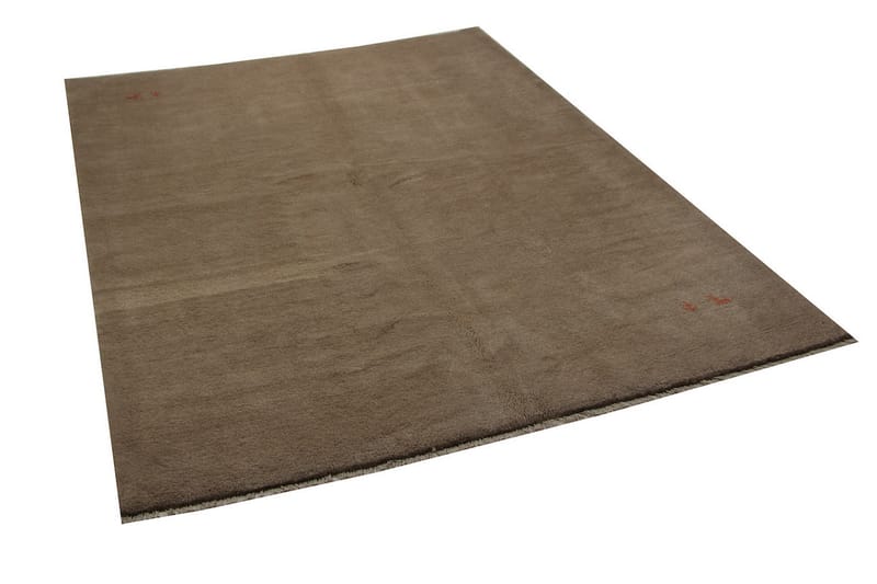 Handknuten Persisk Ullmatta 206x280 cm Gabbeh Shiraz - Mörkbeige - Orientaliska mattor - Persisk matta
