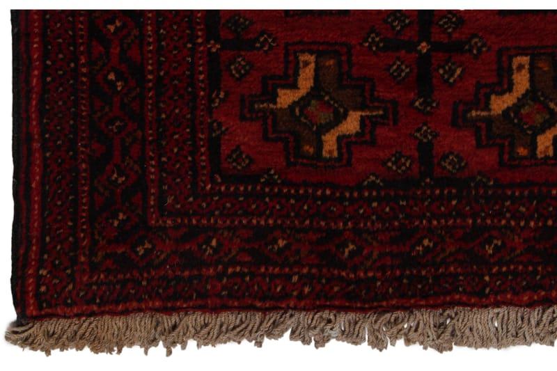 Handknuten Persisk Matta 77x205 cm - Röd/Svart - Orientaliska mattor - Persisk matta