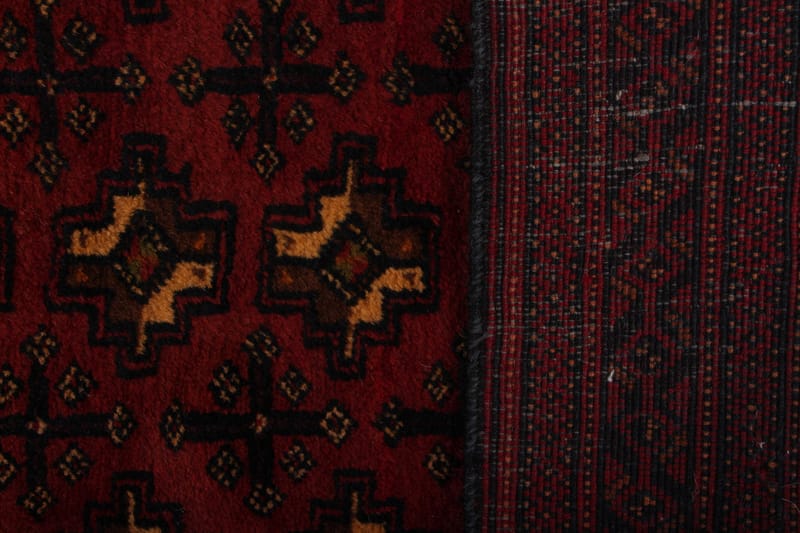 Handknuten Persisk Matta 77x205 cm - Röd/Svart - Orientaliska mattor - Persisk matta