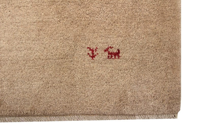 Handknuten Persisk Ullmatta 177x230 cm Gabbeh Shiraz - Beige - Orientaliska mattor - Persisk matta