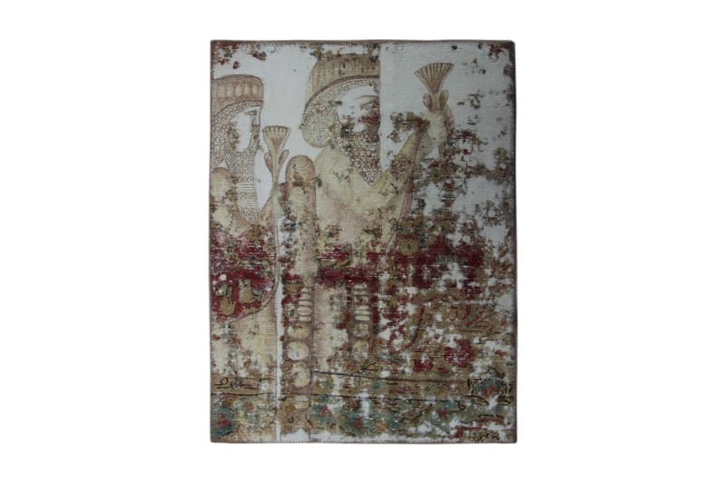 Handknuten Persisk Matta 83x110 cm Vintage - Flerfärgad - Orientaliska mattor - Persisk matta