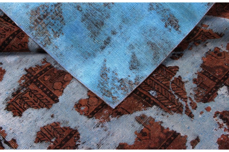 Handknuten Persisk Matta 188x256 cm Vintage - Blå/Brun - Orientaliska mattor - Persisk matta