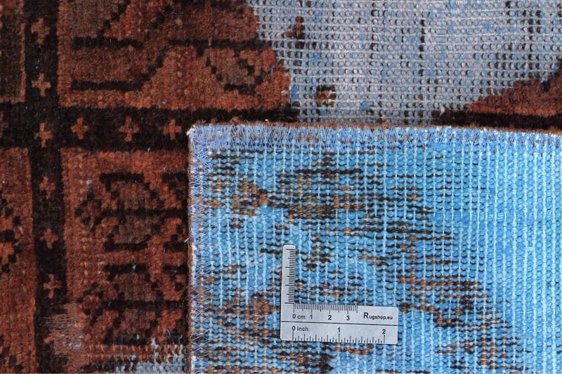 Handknuten Persisk Matta 188x256 cm Vintage - Blå/Brun - Orientaliska mattor - Persisk matta