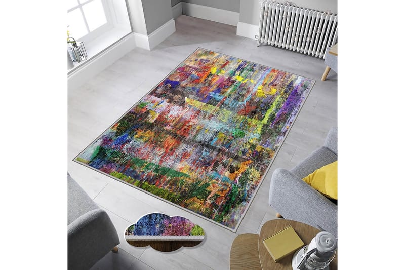 Homefesto Matta 100x150 cm - Multifärgad - Orientaliska mattor - Persisk matta