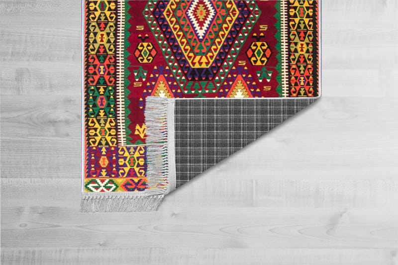 Homefesto Matta 100x200 cm - Multifärgad/Sammet - Textil & mattor - Mattor - Orientaliska mattor