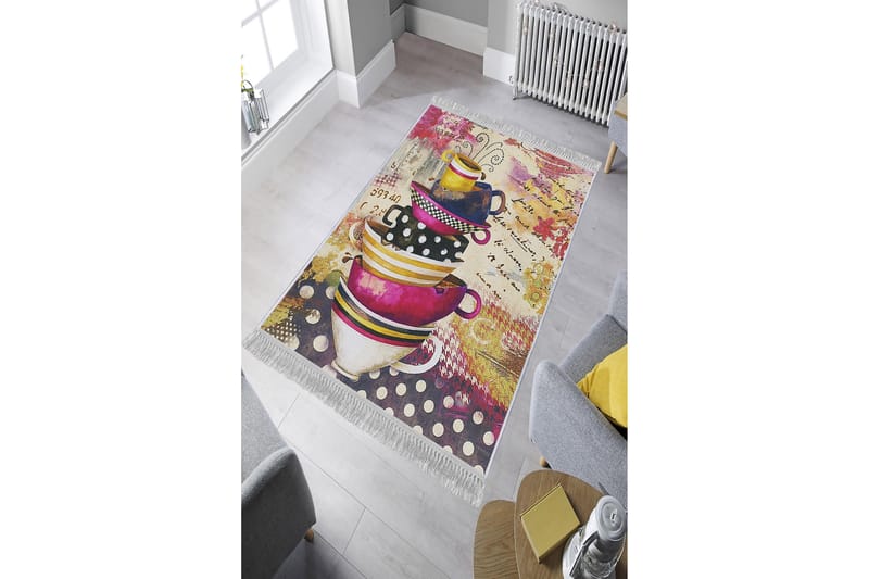 Homefesto Matta 100x200 cm - Multifärgad/Sammet - Textil & mattor - Mattor - Orientaliska mattor