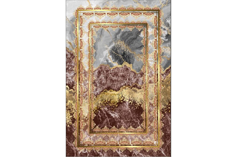 Homefesto Matta 100x300 cm - Multifärgad/Sammet - Orientaliska mattor - Persisk matta