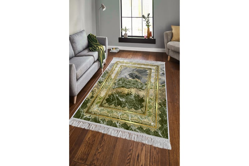 Homefesto Matta 100x300 cm - Multifärgad/Sammet - Orientaliska mattor - Persisk matta