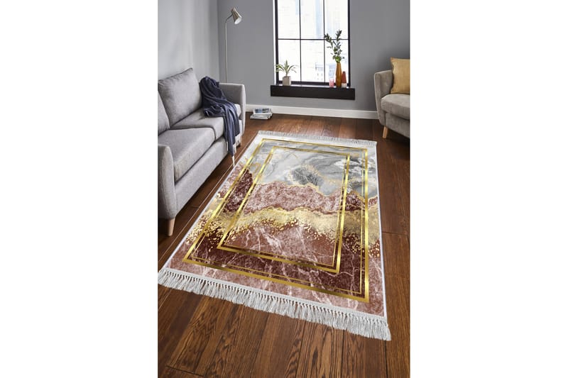 Homefesto Matta 100x300 cm - Multifärgad/Sammet - Orientaliska mattor - Persisk matta