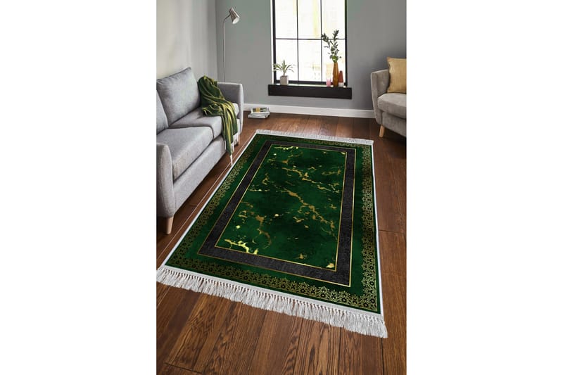 Homefesto Matta 100x300 cm - Multifärgad/Sammet - Orientaliska mattor - Persisk matta