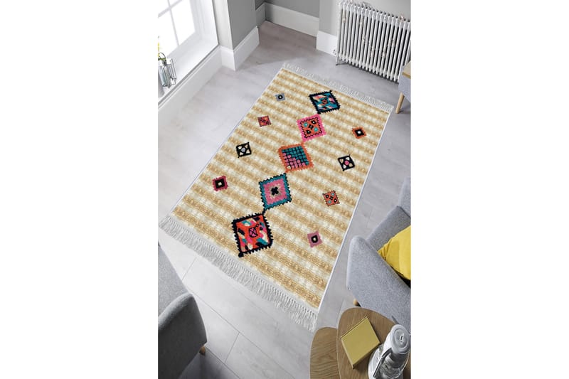 Homefesto Matta 120x180 cm - Multifärgad/Sammet - Orientaliska mattor - Persisk matta