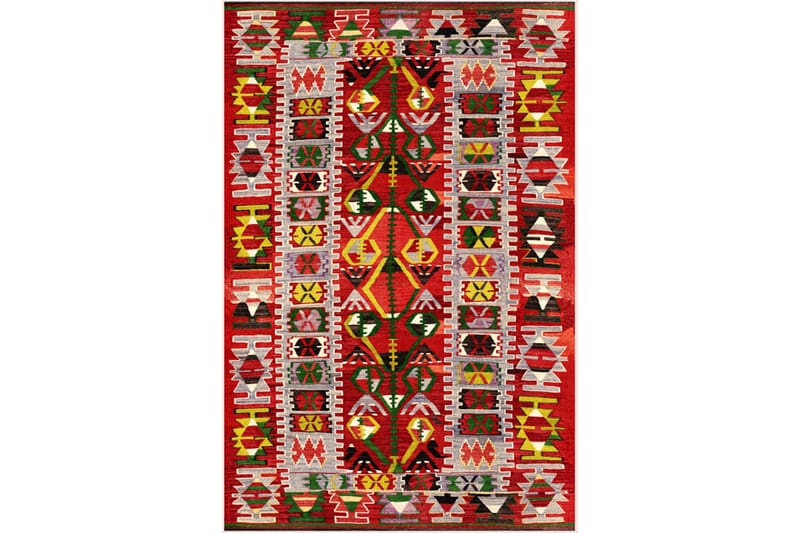 Homefesto Matta 140x220 cm - Multifärgad/Sammet - Orientaliska mattor - Persisk matta