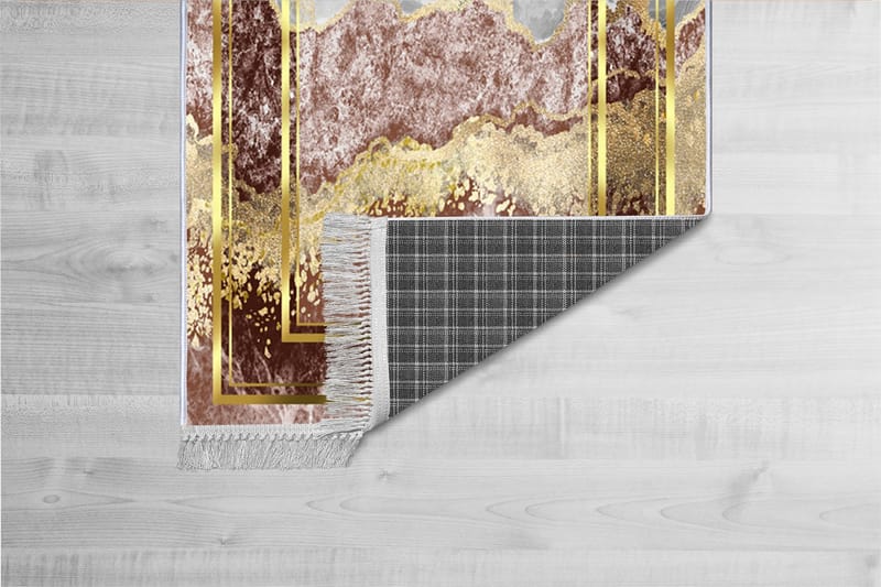 Homefesto Matta 140x220 cm - Multifärgad/Sammet - Handvävda mattor - Gummerade mattor - Orientaliska mattor - Små mattor - Persisk matta - Stora mattor