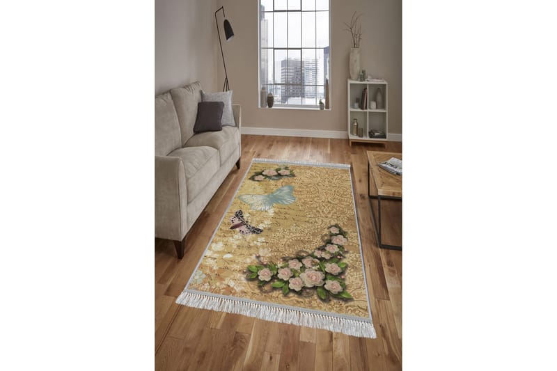 Homefesto Matta 140x220 cm - Multifärgad/Sammet - Orientaliska mattor - Persisk matta