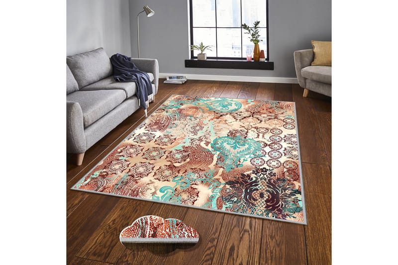 Homefesto Matta 80x200 cm - Multifärgad - Orientaliska mattor - Persisk matta