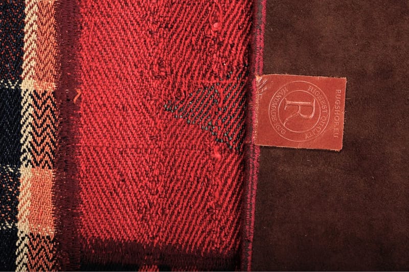 Handknuten Persisk Patchwork Ullmatta 145x204 cm Garn - Flerfärgad - Patchwork matta