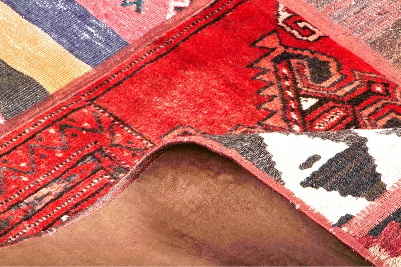 Handknuten Persisk Patchworkmatta 165x232 cm - Flerfärgad - Patchwork matta