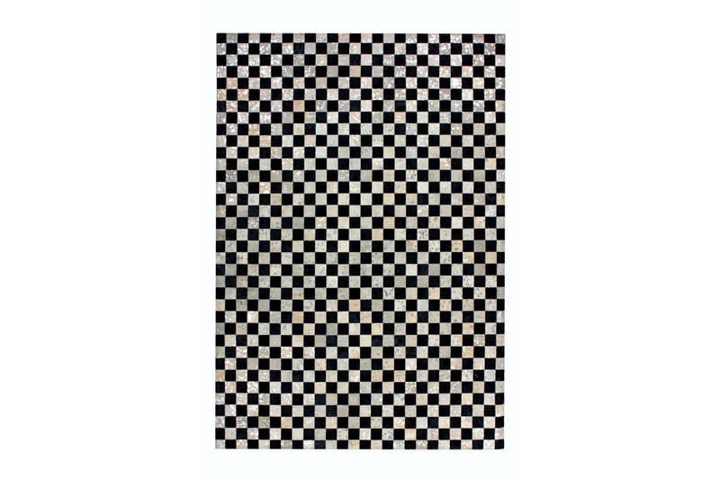 Patrdon Belcol Matta 80x150 cm Silver/Grå/Läder - D-Sign - Mattor - Små mattor