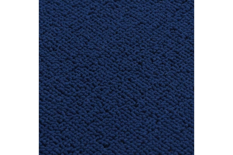Trappstegmattor 15 st 60x25 cm marinblå halkfri - Blå - Trappstegsmattor