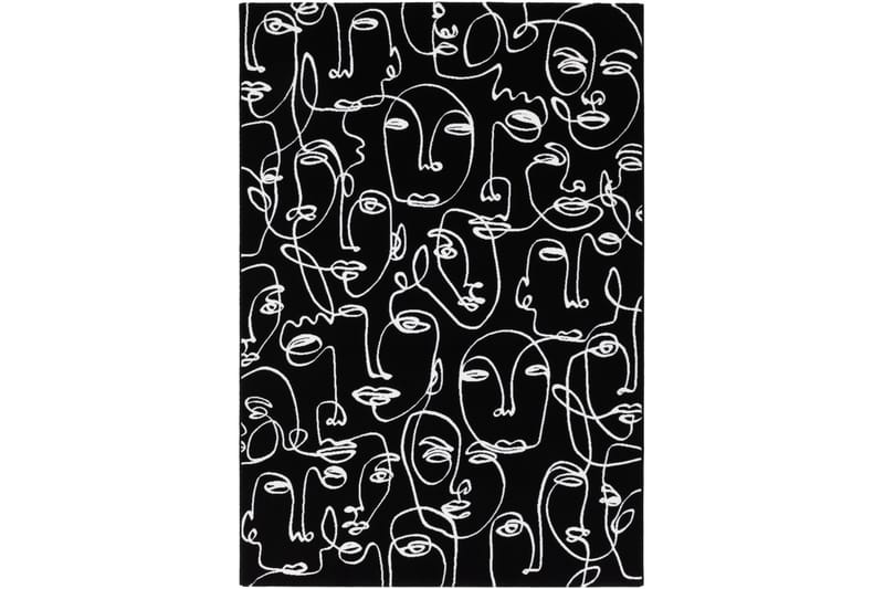 Ink Face Matta 160x230 cm - Svart - Textil & mattor - Mattor - Stora mattor