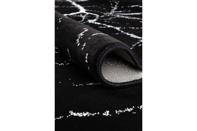 Ink Marble Matta Rund 200 cm - Svart - Textil & mattor - Mattor - Stora mattor