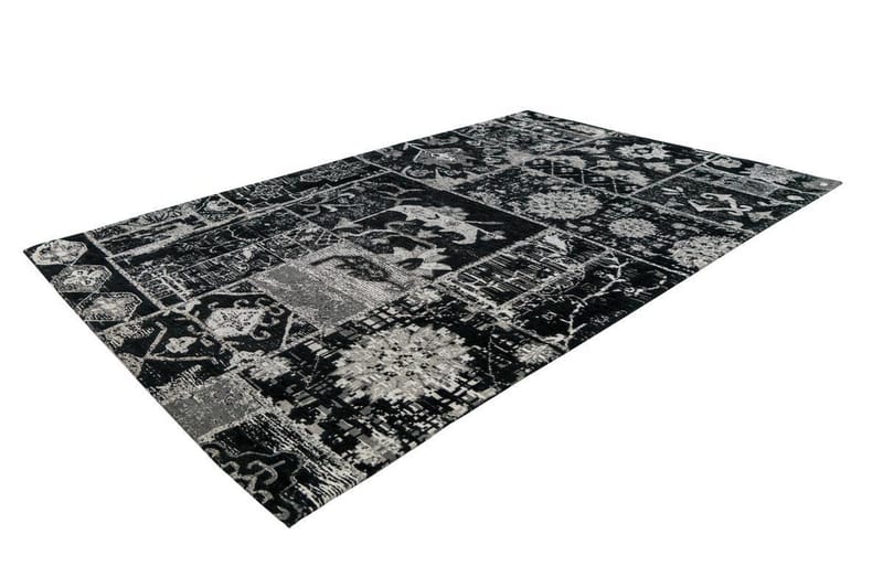 Yorklomnorquay Twich Matta 120x170 cm Grå/Svart - D-Sign - Mattor - Gummerade mattor - Små mattor - Mönstrade mattor - Stora mattor - Handvävda mattor