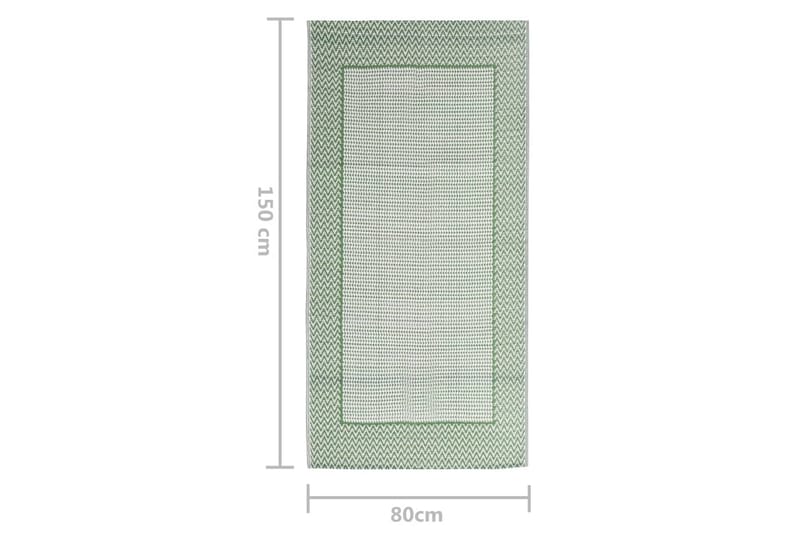 Utomhusmatta grön 80x150 cm PP - Grön - Utomhusmattor