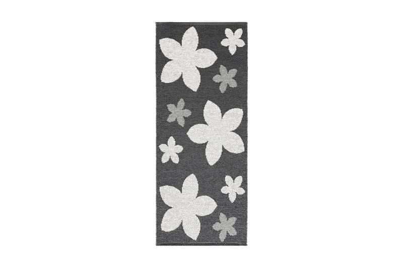 Flower Plastmatta 150x150 Vändbar PVC Svart - Horredsmattan - Köksmatta - Plastmattor - Dörrmatta & hallmatta