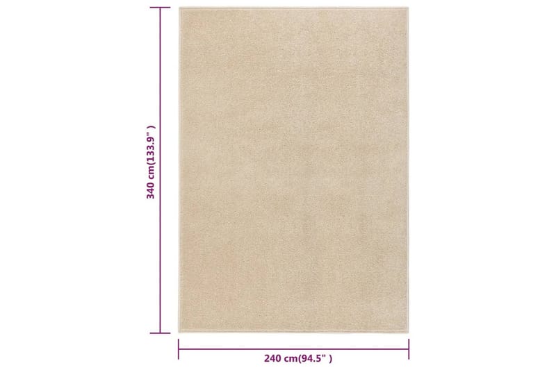 Matta 240x340 cm beige - Beige - Köksmatta - Plastmattor - Dörrmatta & hallmatta