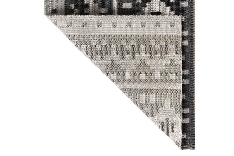 Utomhusmatta plattvävd 115x170 cm mörkgrå - Grå - Utomhusmattor