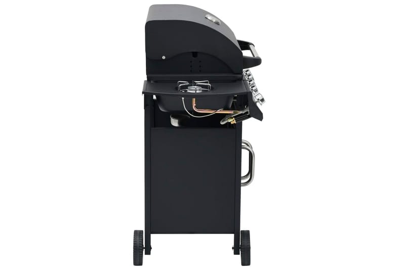 Gasolgrill 4+1 kokzoner svart - Svart - Gasolgrill