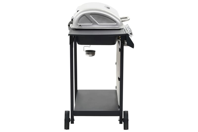 Gasolgrill med 6 grillzoner rostfritt stål silver - Silver - Gasolgrill